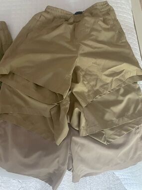 Free ballers Lightweight Khaki Shorts - Neutral Tan bundle/ lined shorts